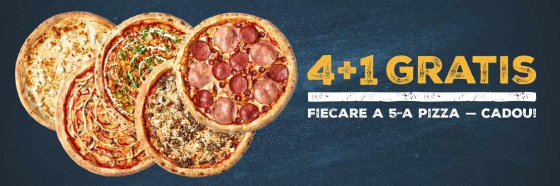 pizza livrare oferta 4+1 gratis